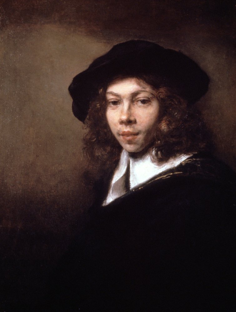 Youth in a Black Cap, 1666 by Rembrandt van Rijn