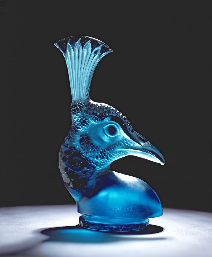 Tete de Paon Turquoise Stopper by Rene Jules Lalique 