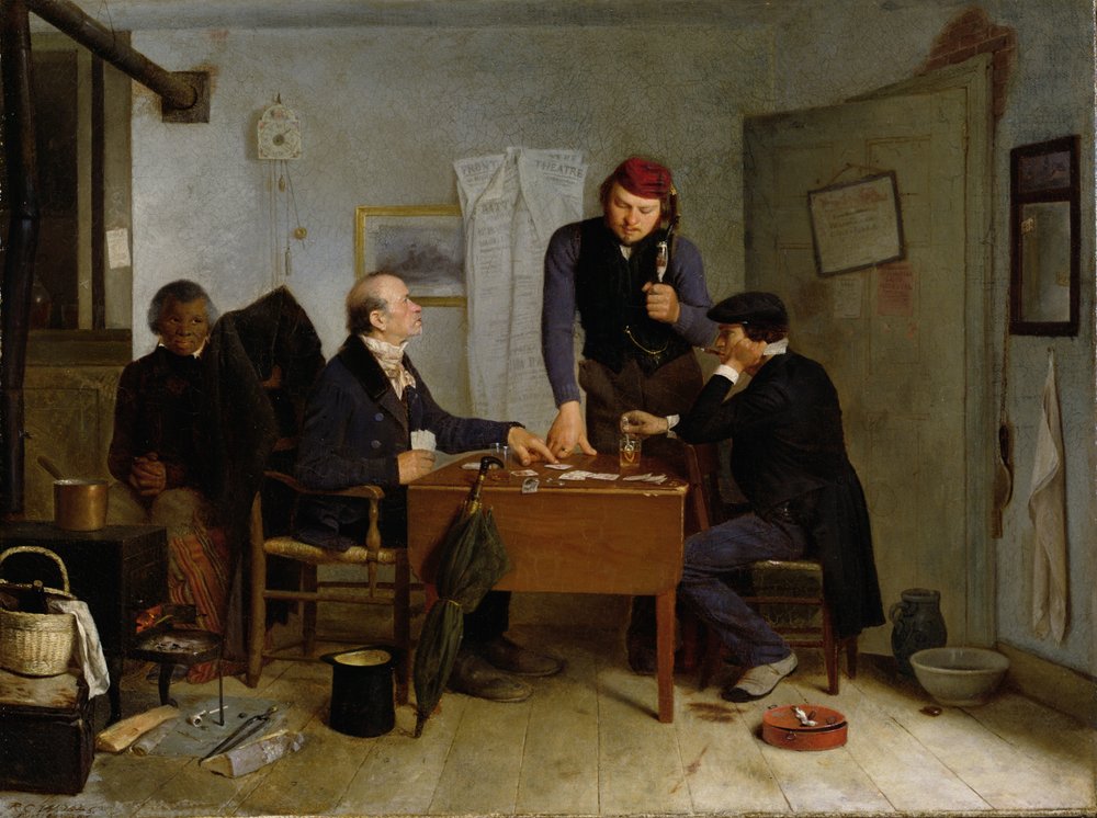 The Card Players by Richard Caton Woodville: Fine art print