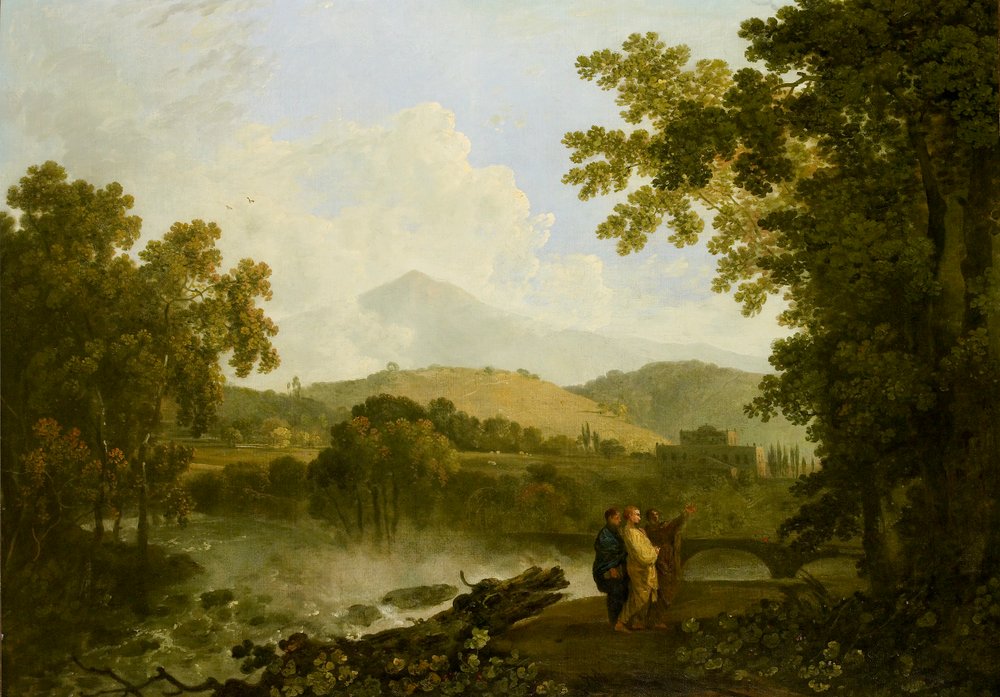 Cicero and His Two Friends, Atticus and Quintus, at His Villa at Arpinum by Richard Wilson