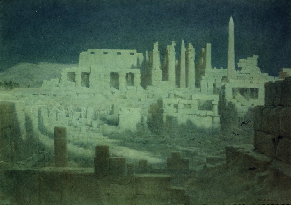 Moonlight at Karnak by Robert George Talbot Kelly