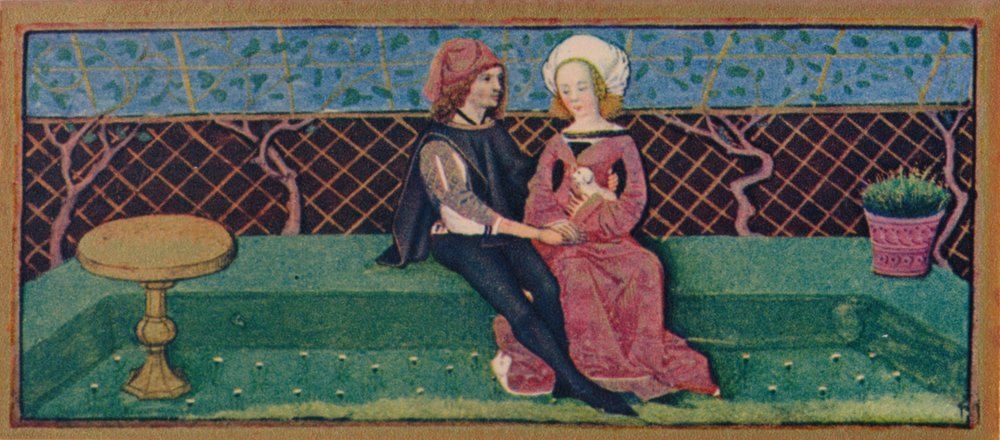 April - Lovers in a Garden by Robinet Testard