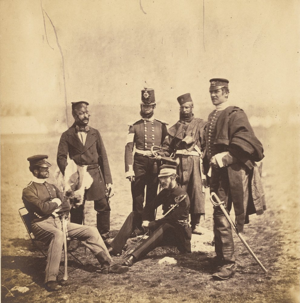 Brigadier General Van Straubenzee and Officers of the Buffs by Roger Fenton