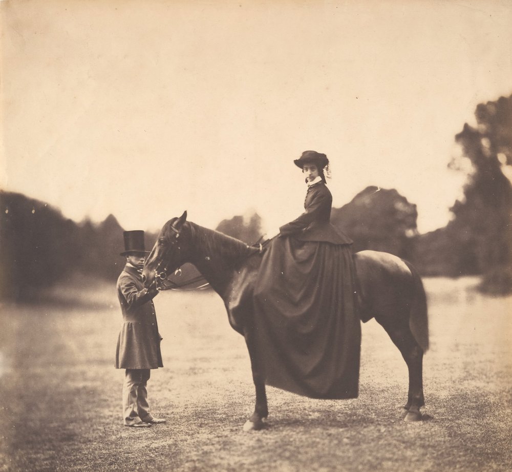 Lady on Horseback, 1850s by Roger Fenton