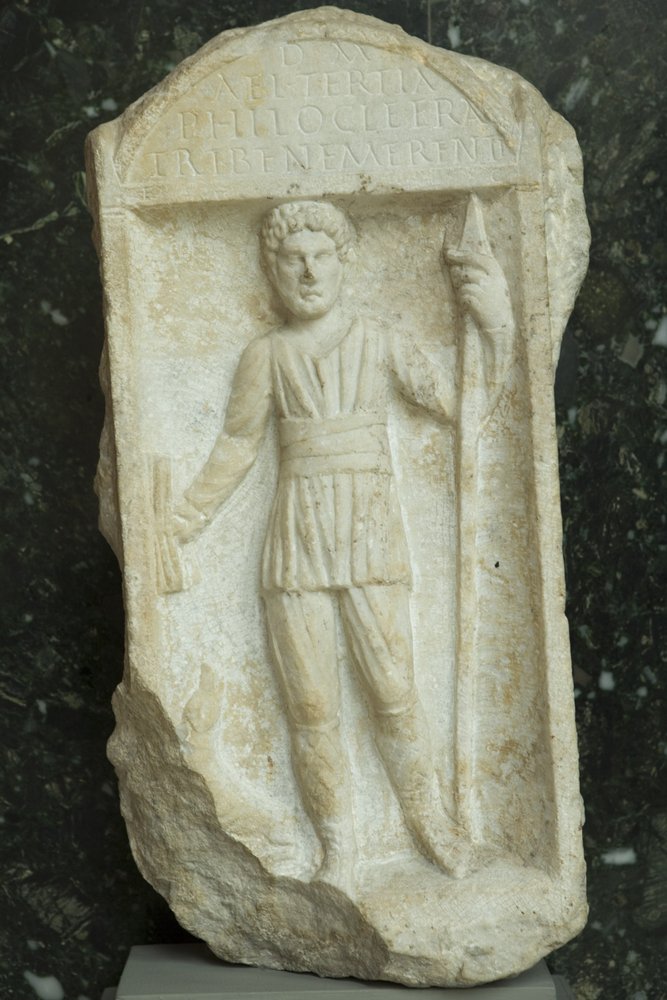 Funerary stela, Roman Imperial Period (30 BC - 500 AD) by Roman