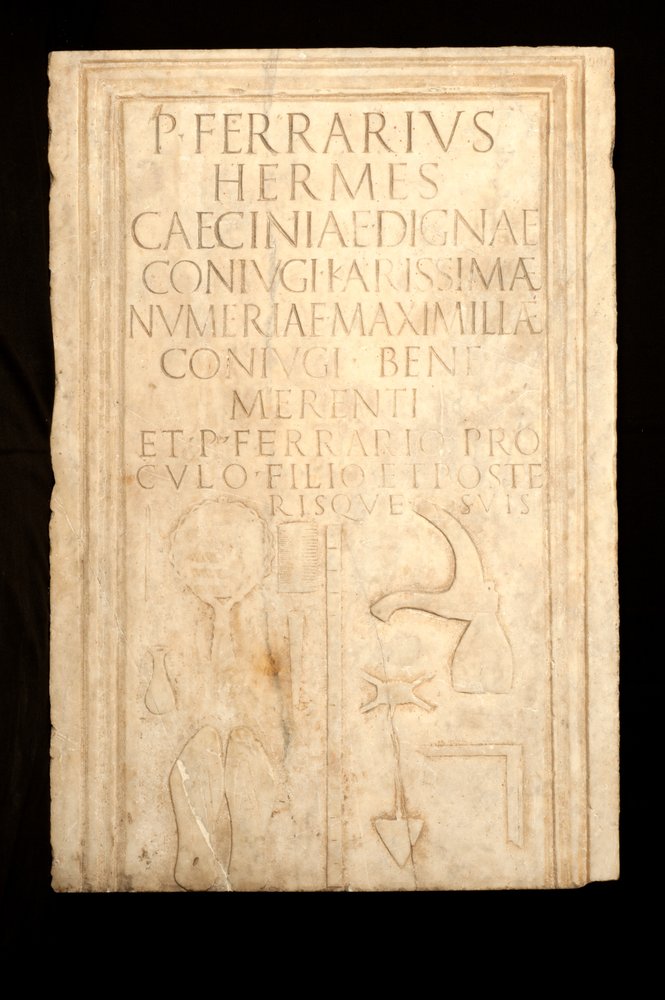 Inscribed Stele by Roman: Highest-quality art reproduction