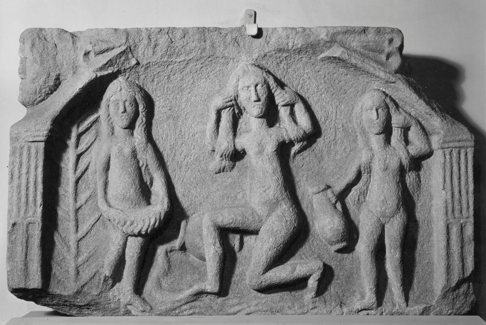 Relief of Venus and Two Nymphs by Roman: Fine art print