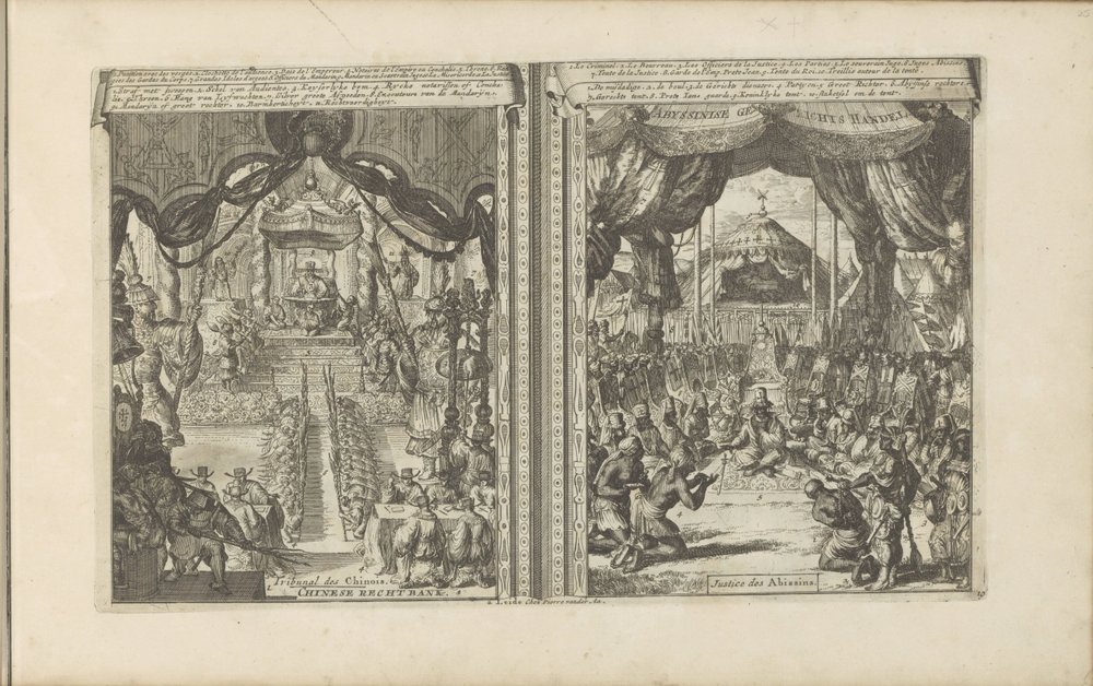 Court in China and Abyssinia by Romeyn de Hooghe