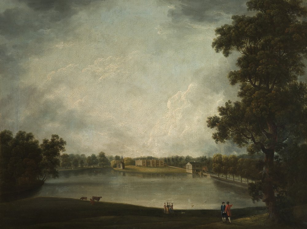 A View of the Old Hall, Tabley, Cheshire by Samuel Stringer