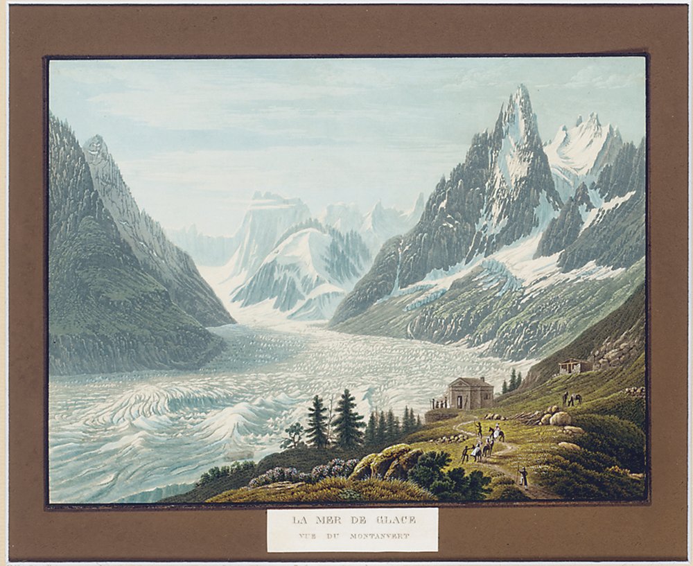 The Sea of Ice, view of Montanvert by Samuel Birmann
