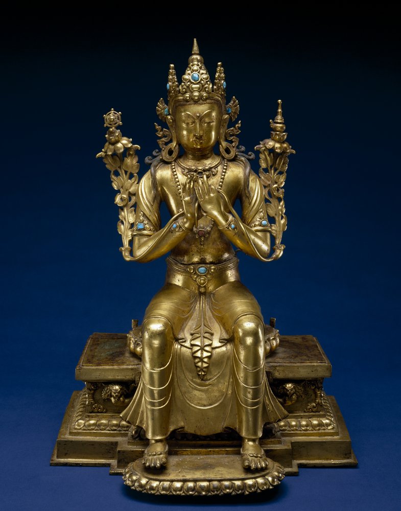 洋書 LORD MAITREYA by Amsumata (Signed) School_Tibetan_-_Maitreya_-_(