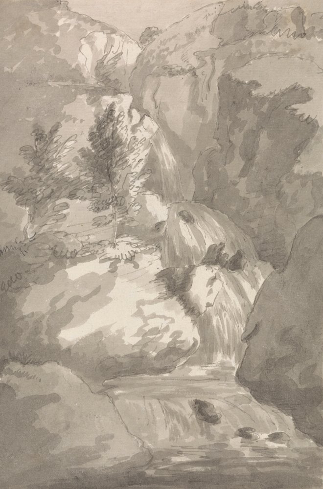 Part of Brind Gill in Ligburthwaite by Sir George Howland Beaumont seventh Baronet