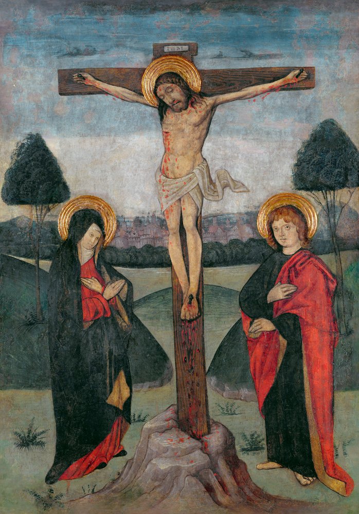 Christ on the Cross between the Virgin and St. John