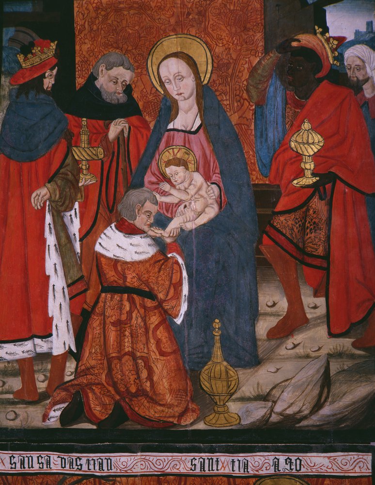 Adoration of the Magi, panel from the Church San Andres of Tortura