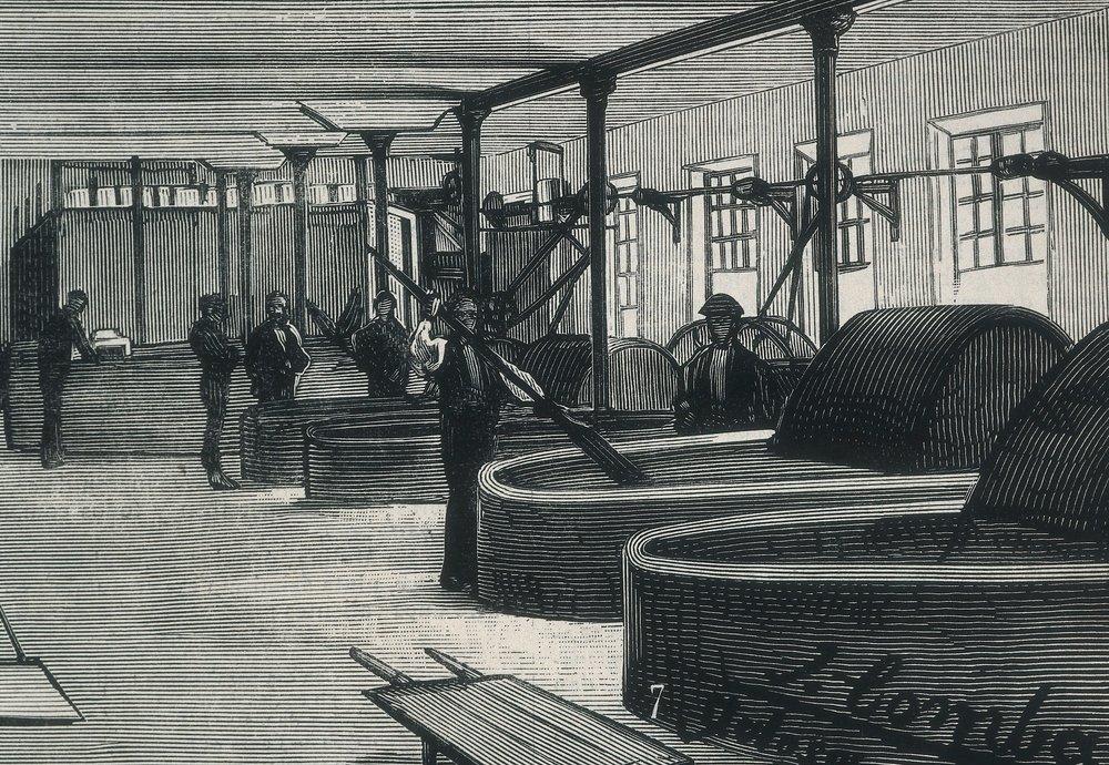 Economy (19th Century): Paper Factory in Spain 'La Guipuzcoana'