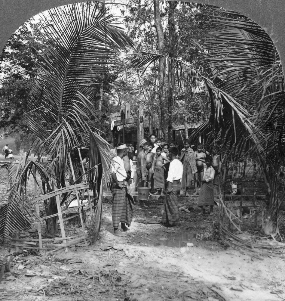 Schoolboys of the American Baptist Mission, Rangoon, Burma by Stereo Travel Co