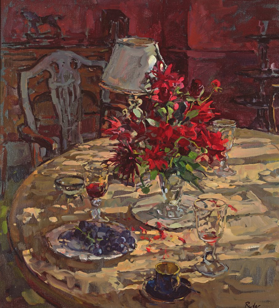 Sunlight and Dahlias by Susan Ryder: Buy fine art print