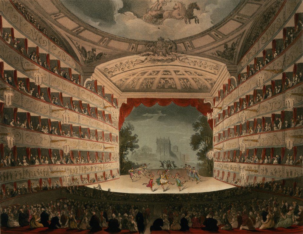 New Covent Garden Theatre, 1810, from 