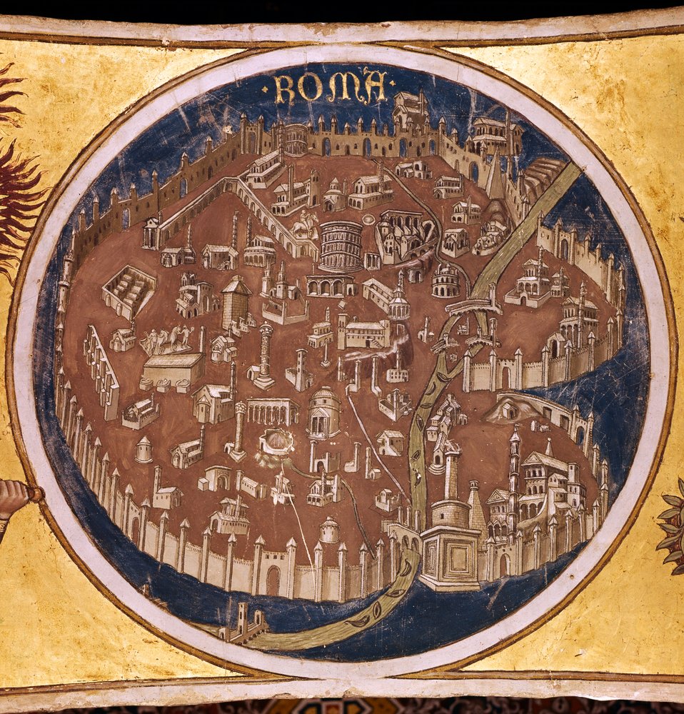 Perspective Map of Rome with the Monuments of Antiquity, 1414