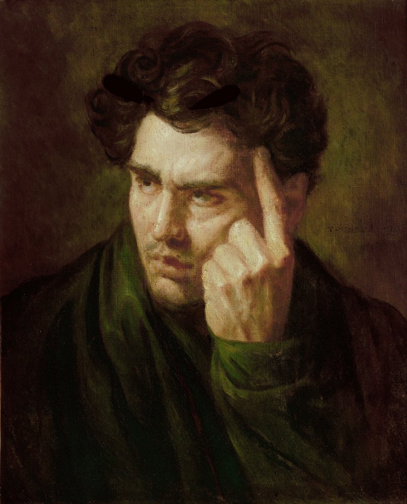 George Gordon Lord Byron, Poet by Theodore Gericault