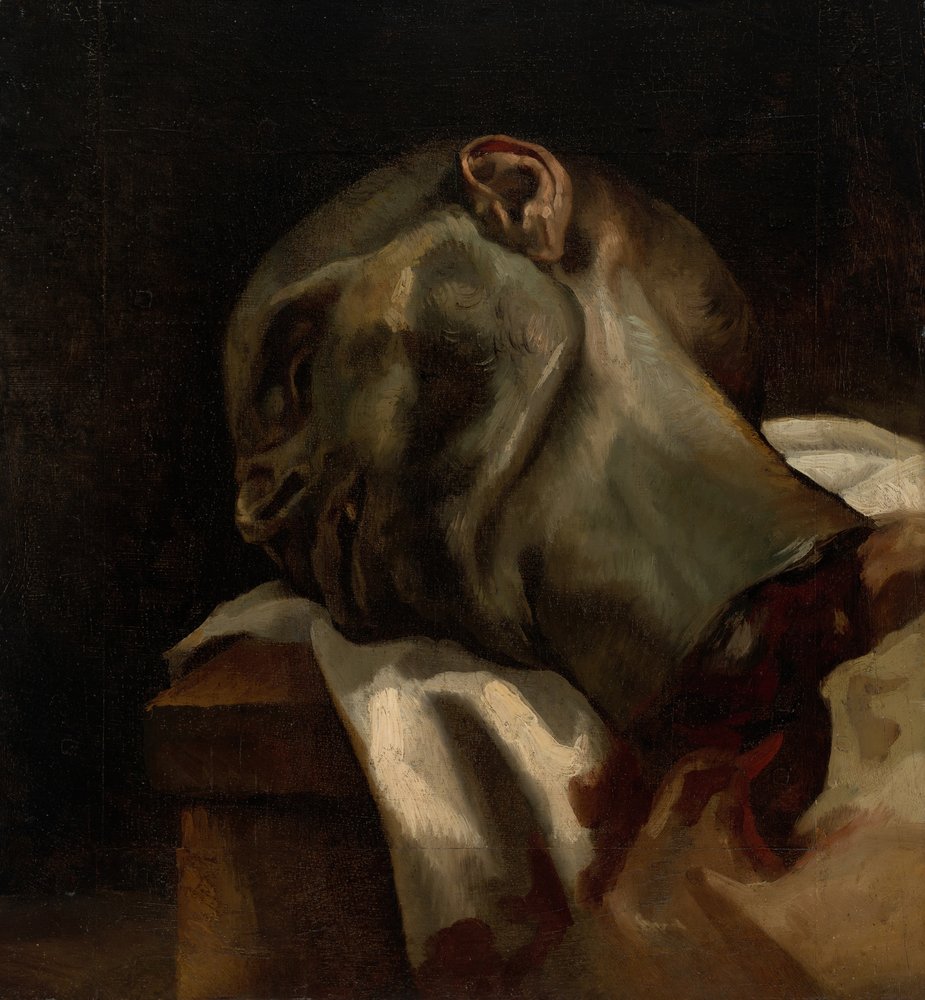 Head of a Guillotined Man, 1818-19 by Theodore Gericault