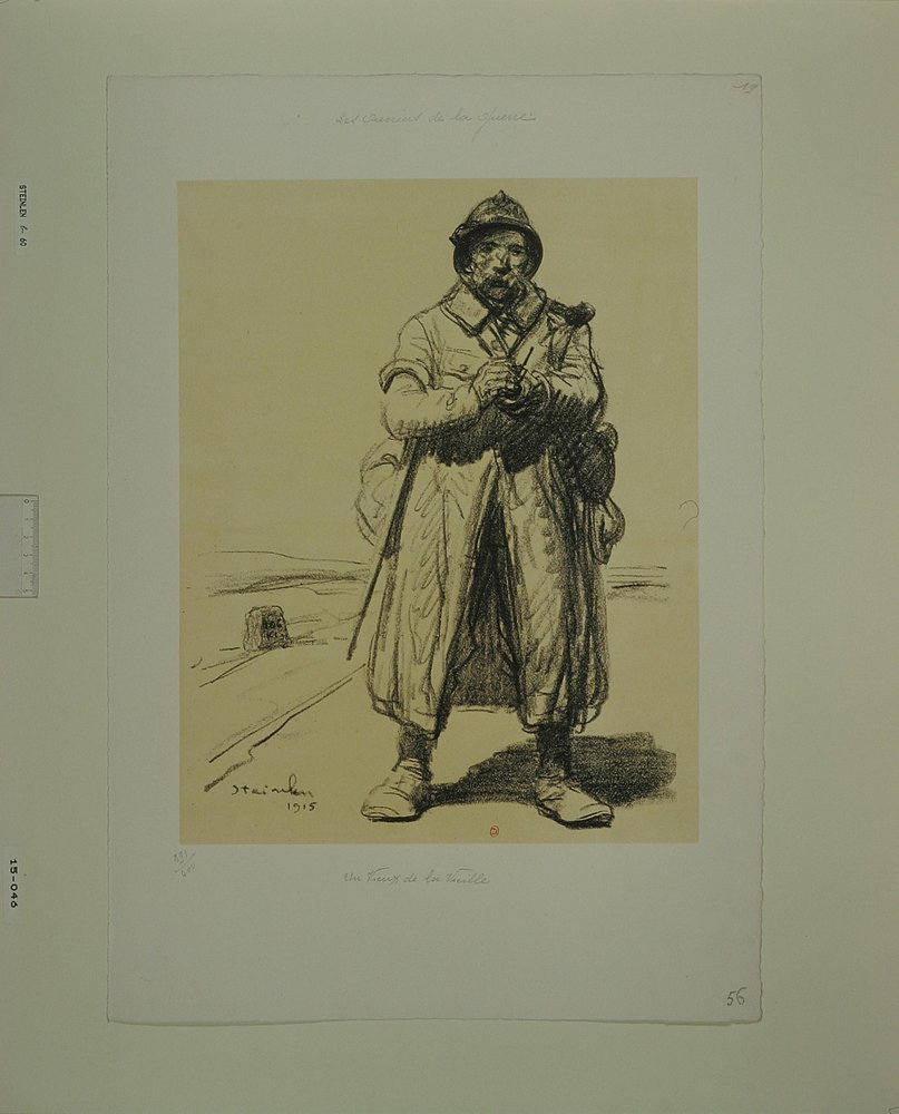 An Old Hand (print b) by Théophile Alexandre Steinlen