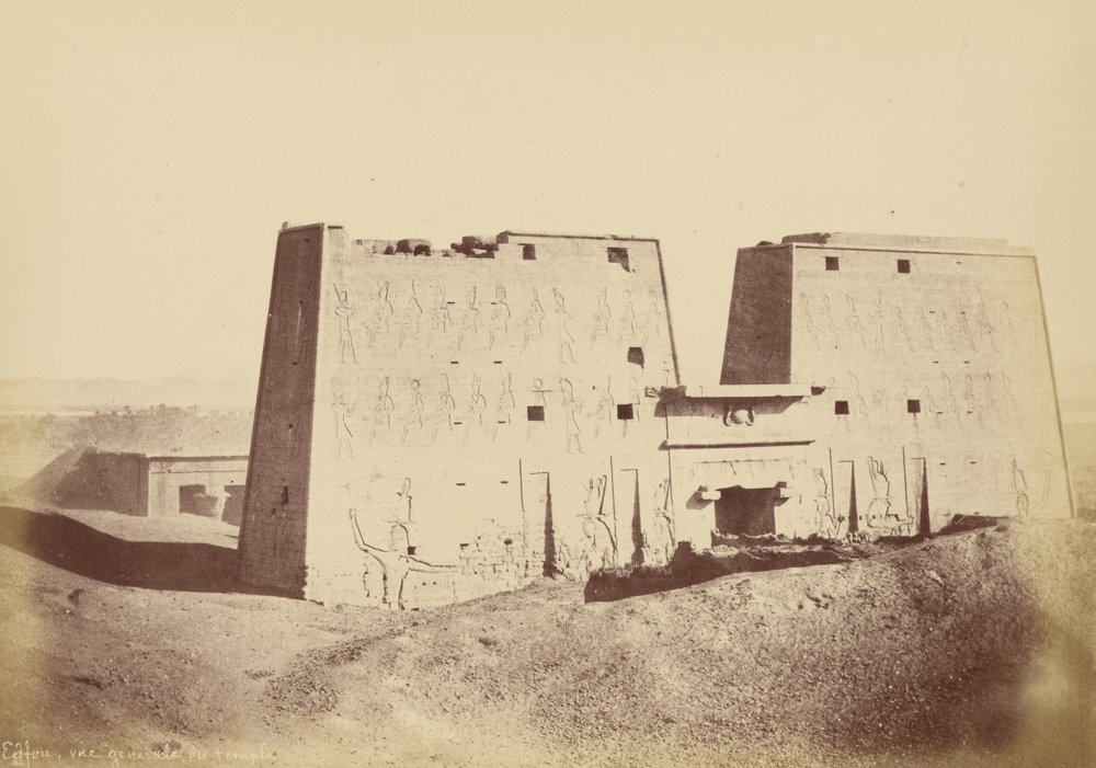 (Overview of the Temple of Edfu) by Théodule Devéria