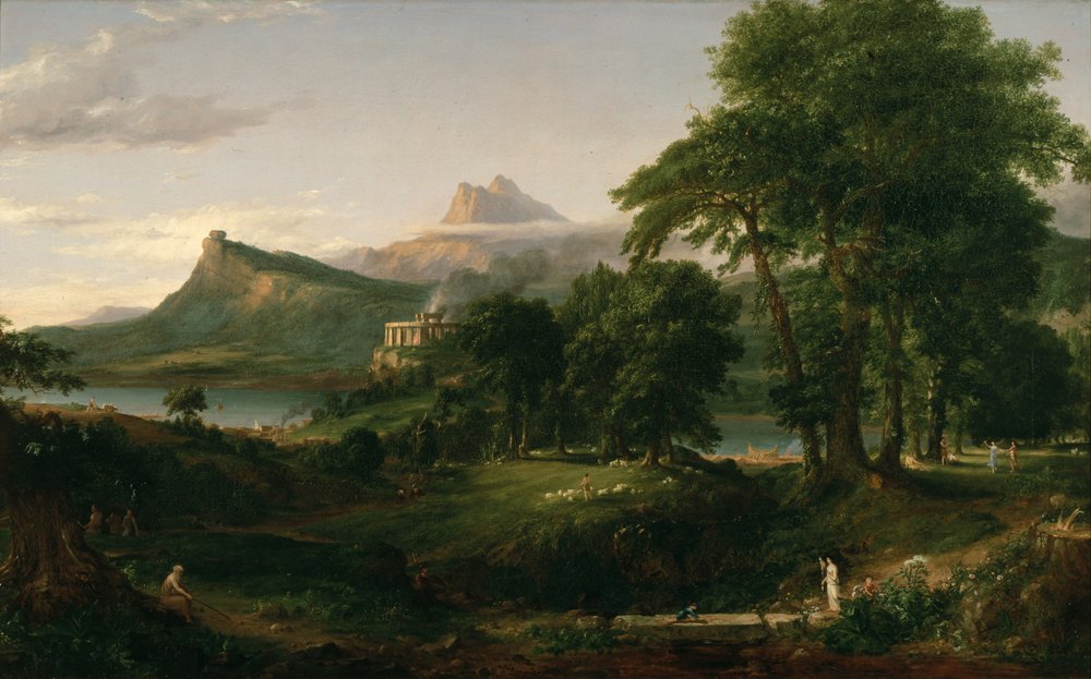 The Course of Empire: The Arcadian or Pastoral State by Thomas Cole