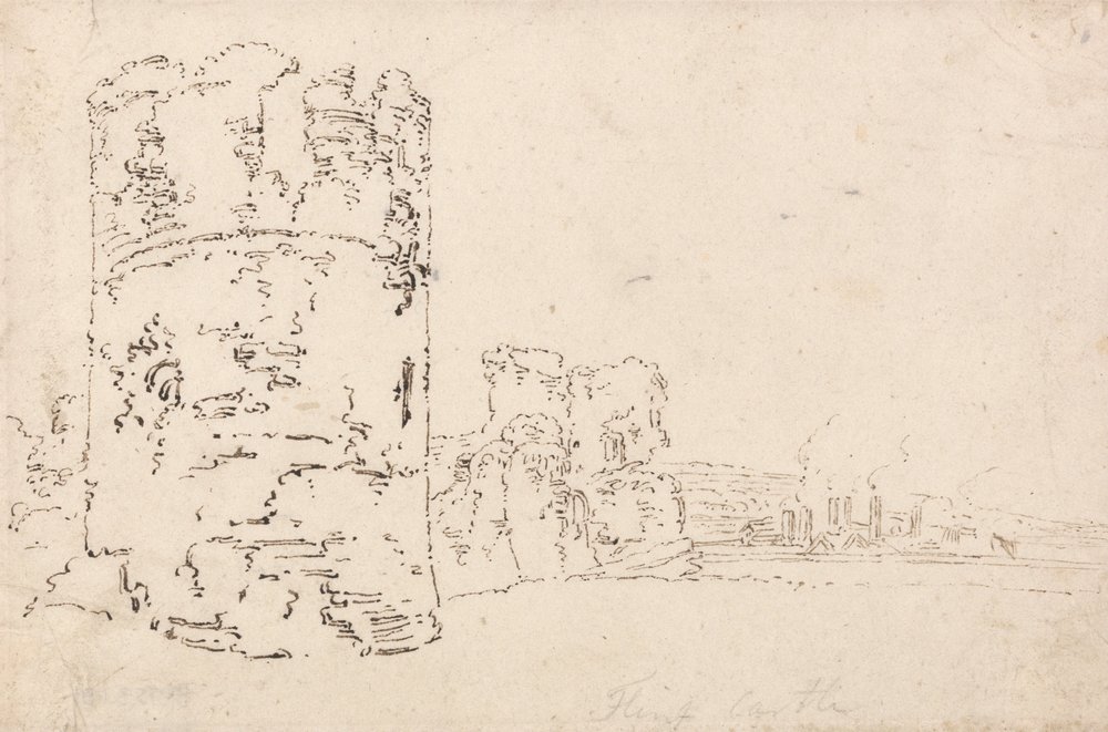 Flint Castle by Thomas Girtin