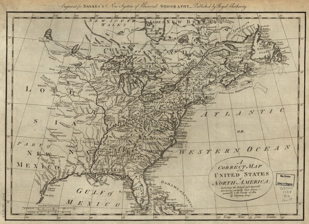 A Correct Map of the United States of North America; Including the ...