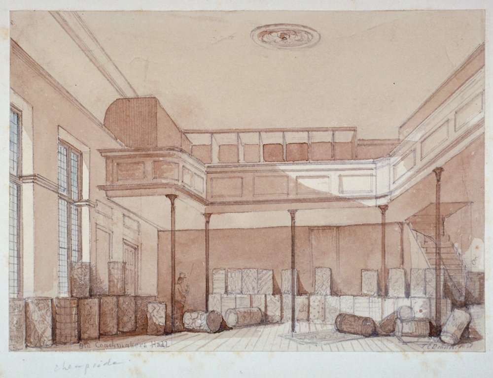 Interior of the Coachmakers' Hall, Noble Street, City of London