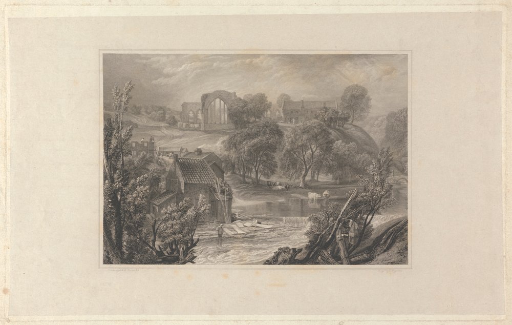 Egglestone Abbey, near Barnard Castle by Thomas Higham