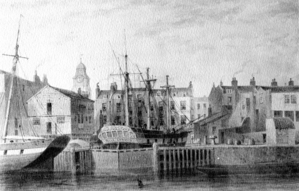 The Gun Dock At Wapping 1850 By Thomas Hosmer Shepherd