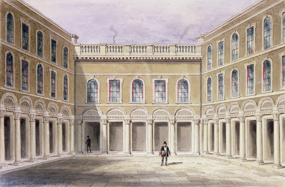 The Inner Court of Drapers' Hall by Thomas Hosmer Shepherd