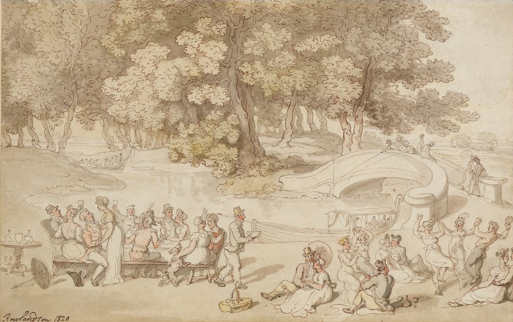 A Social Holiday by Thomas Rowlandson