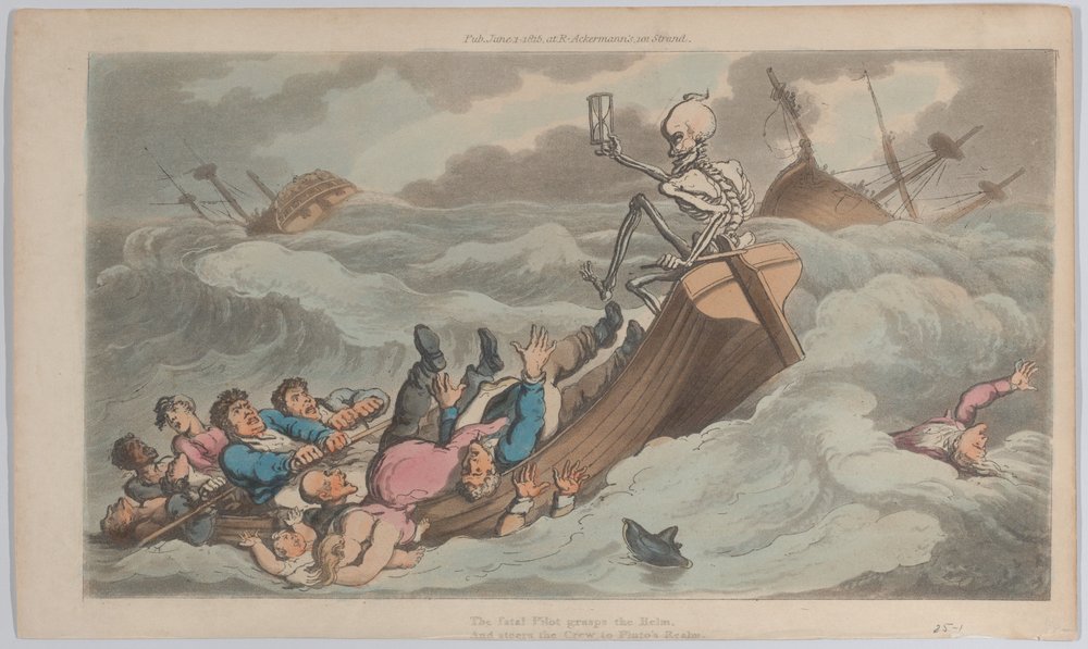 Death Turned Pilot from The English Dance of Death, vol. II, pl. 9 ...