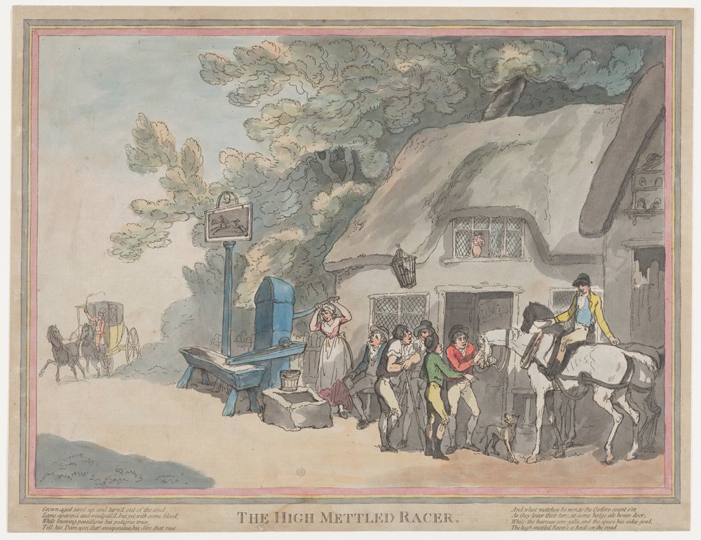The Post Horse (from The Life of a Racehorse, or The High-Mettled Racer) by Thomas Rowlandson