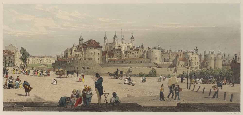 London As It Is: The Tower and Mint, from Great Tower Hill by Thomas Shotter Boys