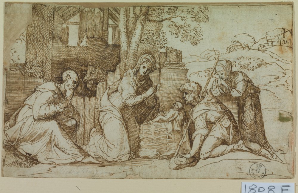 Adoration of the Shepherds by Titian (c.1488-1576)