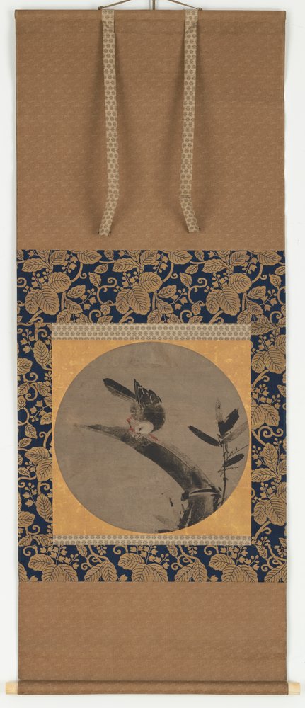 A Bird on a Bamboo Stump, Momoyama Period by Unbekannt