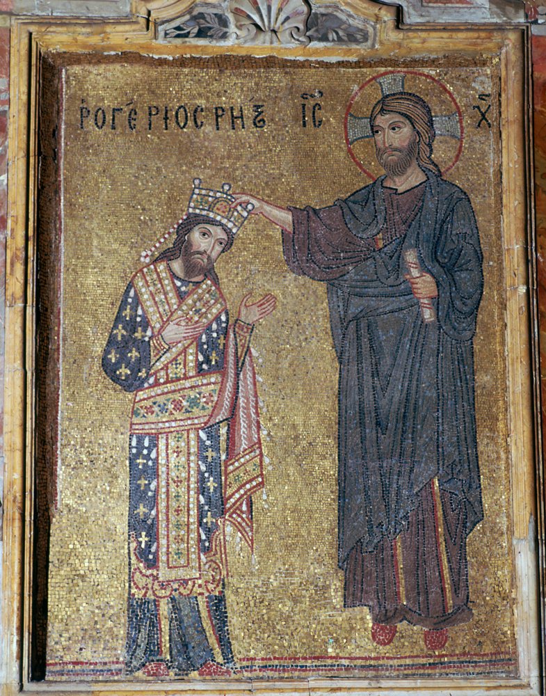 A Mosaic of Christ Crowning Roger II, 12th Century
