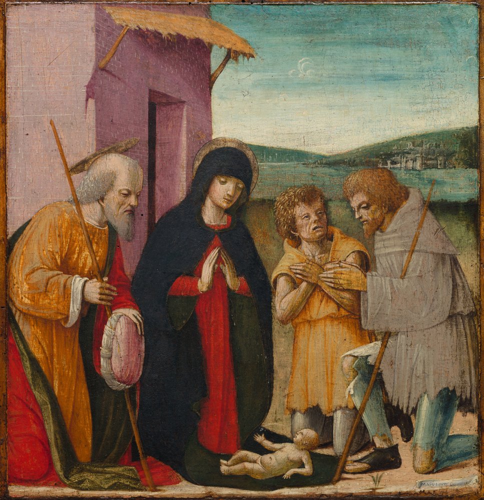 Adoration of the Shepherds by Unbekannt: Fine art print