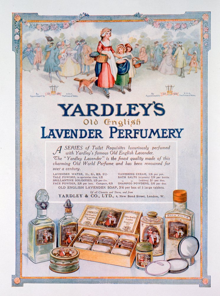 Advert for Yardley's Old English Lavender Perfumery