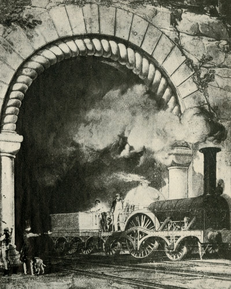 An Early Broad Gauge Train - Great Western Railway