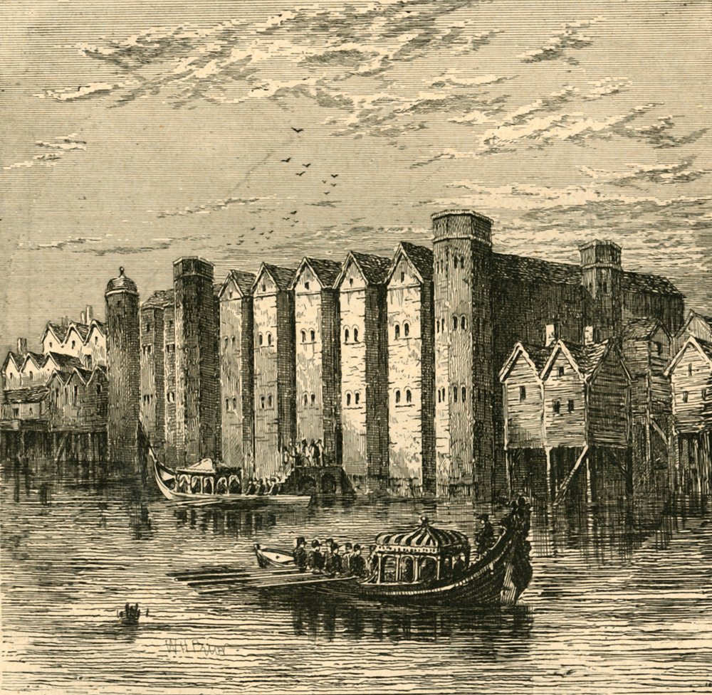 Baynard's Castle, from a View Published in 1790 by Unbekannt