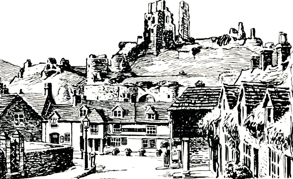 Corfe Village, 1929 by Unbekannt