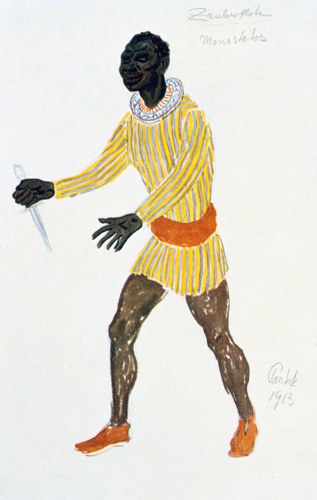 Costume design for Monostatos, 1913 by Unbekannt
