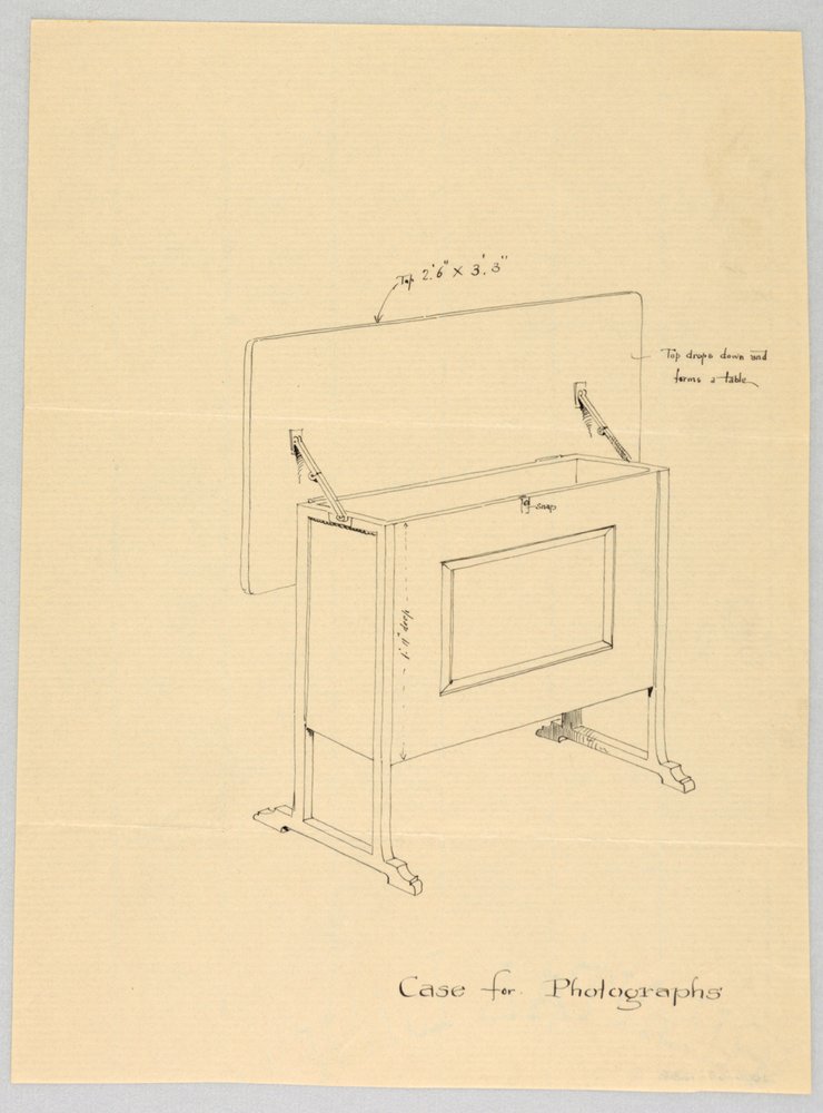Design for Tilt-Top Case for Photographs by Unbekannt