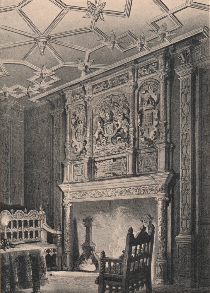 Interior of an Old House at Enfield, Middlesex, Known as 'Queen ...