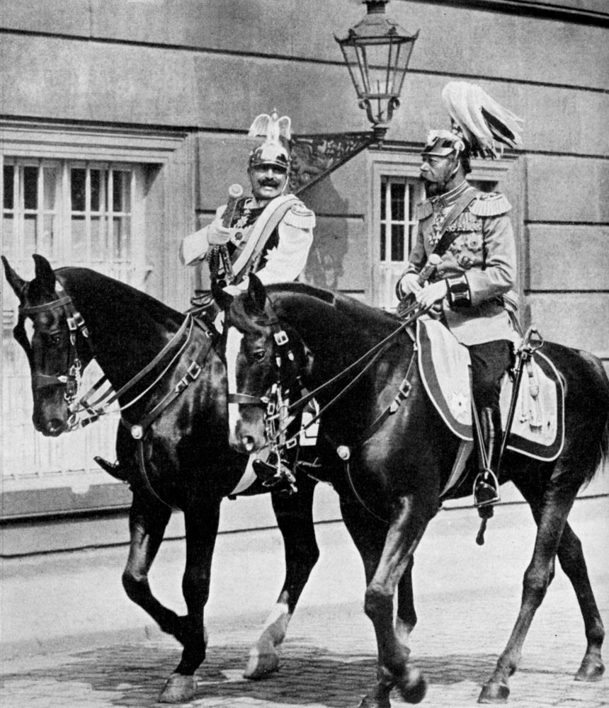 King George V of Great Britain and Kaiser Wilhelm II of Germany